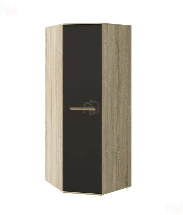 Шкаф Ким угловой (сонома/графит)