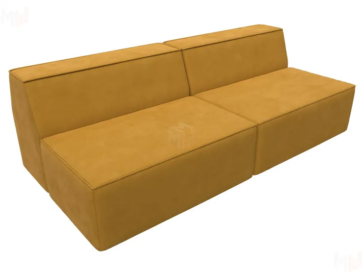 Диван прямой модульный Монс ( BRUT 10 желтый )