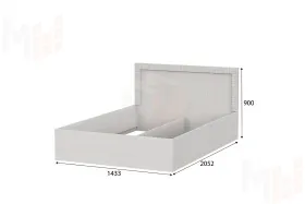 Кровать двойная универсальная 1,4х2,0 Гамма 20