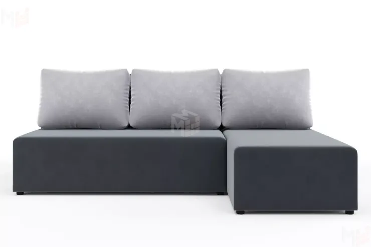 Угловой диван Рим Светло-серый, Темно-серый