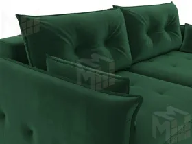 Диван прямой Лига-100 НПБ ( SEVEN 626 зеленый )