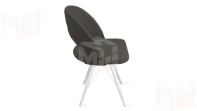 Стул Гэтсби К3 Белый матовый, Велюр Confetti Stone