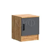 Тумба прикроватная Бася (крафт золотой/графит) 2 шт