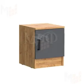 Тумба прикроватная Бася (крафт золотой/графит) 2 шт