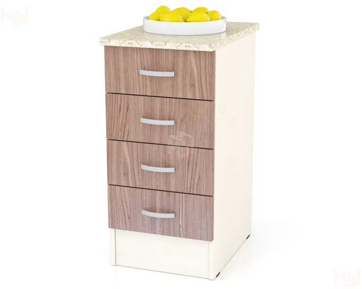 Шкаф нижний с четырьмя ящиками Клер ШН4Я 400