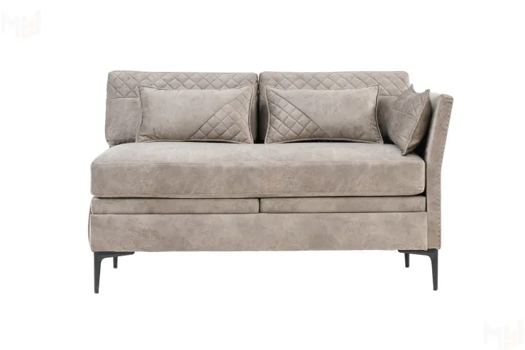 Кушетка «Шарли Плюс» на пружинном блоке Невада Кокао (бежевый)