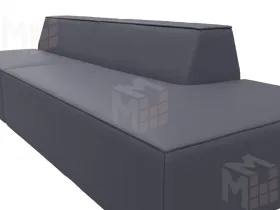 Диван прямой модульный Монс Модерн правый ( GRIFON 15 серый )