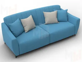 Диван-книжка Лига-095 НПБ ( Амур 10 голубой )