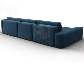 Диван угловой Лига-066 НПБ Лонг угол левый ( BRUT 11 синий )