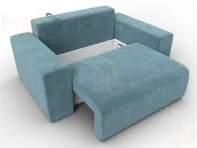 Кресло Лига-036 НПБ ( SEVEN 113 бирюзовый )