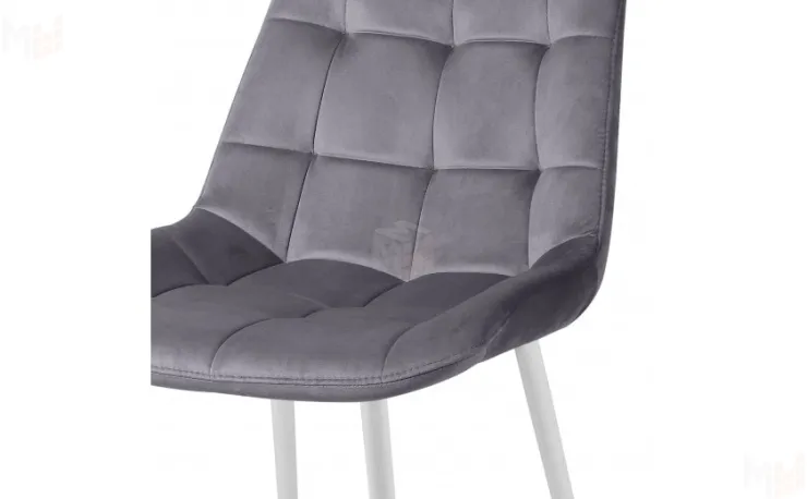 Полубарный стул Эйден Confetti темно-серый H-15/белый