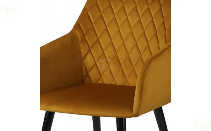 Полубарное поворотное кресло Барли К Confetti chai tea/черный