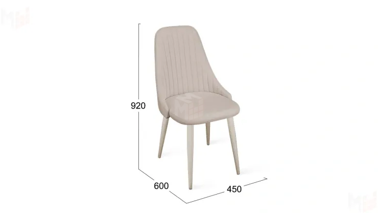 Стул Франк (конус) исп. 2 - ДП2-30 Капучино матовый/Микровелюр Catania Ivory (бежевый)