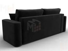 Диван прямой Лига-118 НПБ ( SEVEN 35 черный )