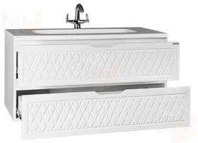 Тумба подвесная под умывальник "Stella 100" 3D В2 Домино