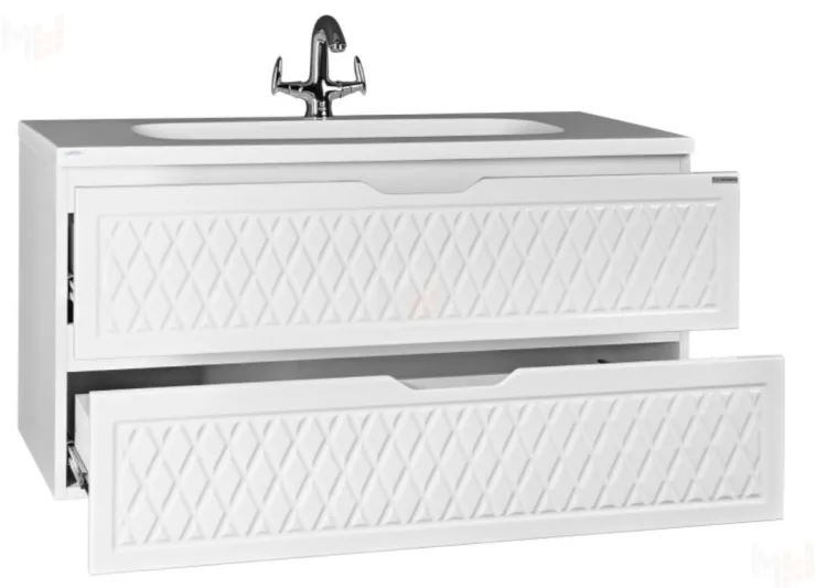 Тумба подвесная под умывальник "Stella 100" 3D В2 Домино