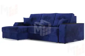 Угловой диван-кровать Лас-Вегас Синий левый