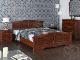 Кровать из массива Елена (120*200) орех
