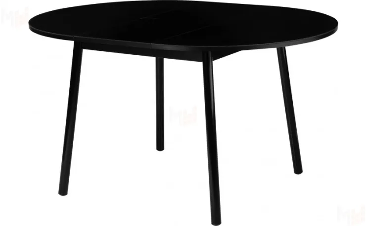 Стол раскладной стеклянный Вин D100 Черный