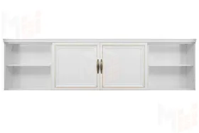 Секция навесная мост Натали белый глянец