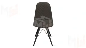 Стул Шерри К3 Черный муар, Велюр Confetti Stone