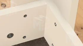 Стол обеденный Промо тип 1 Белый, Ателье темный