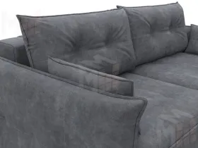 Диван прямой Лига-100 НПБ ( BRUT 16 темно-серый )