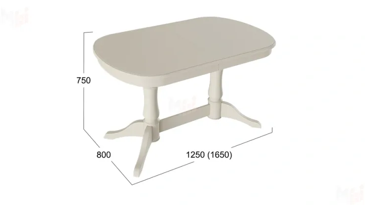Стол «Валенсия» - S-182 Слоновая кость