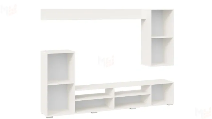 Гостиная Моретти Белый, Белый глянец