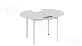 Стол обеденный раздвижной Терра Белый, Белый матовый