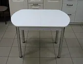 Стол Евро раскладной 1000*680 (белый), ножки хром