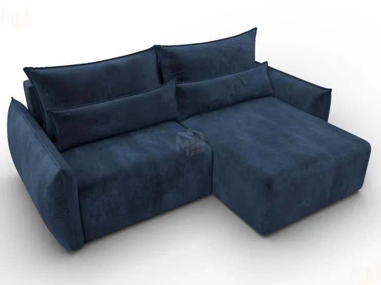 Диван угловой Лига-051 НПБ угол универсальный ( TOWER 13 синий )
