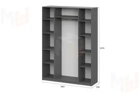 Шкаф ШК-5 (1600) графит