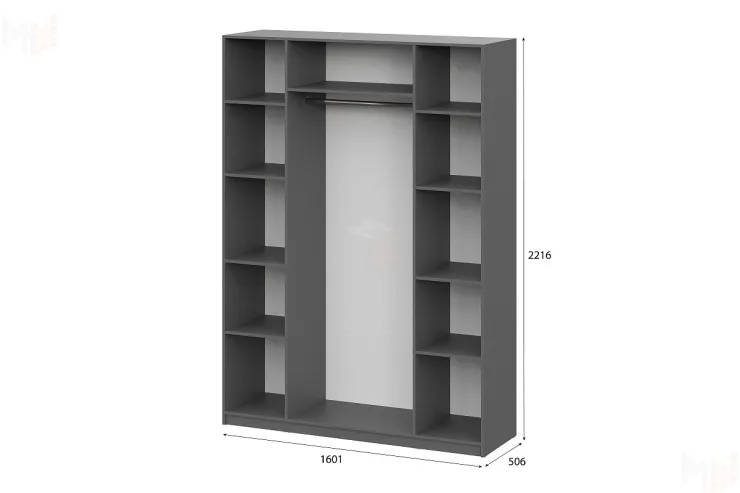 Шкаф ШК-5 (1600) графит