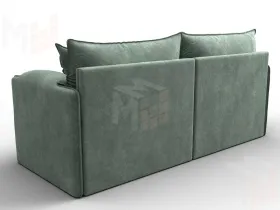 Диван прямой модульный Лига-106 ( BRUT 08 зеленый )
