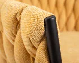 Стул обеденный DOBRIN MATILDA (жёлтая ткань (LAR 275-8))