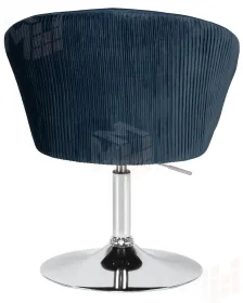 Кресло дизайнерское DOBRIN EDISON (синий велюр (1922-20))