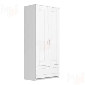 Шкаф Сириус 2 двери 1 ящик белый