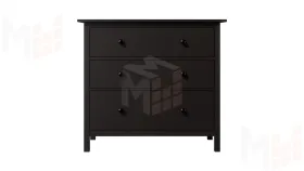 Комод КЫМОР 3 ящика черный