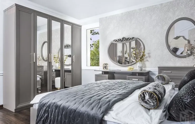 Спальня Мокко 5-ств серый камень