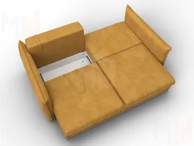 Диван прямой Лига-100 НПБ ( BRUT 10 желтый )