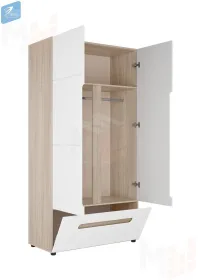 Шкаф 2-х створчатый комбинированный Палермо-3 ШК-009