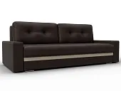 Диван прямой с декором Лига-096 НПБ ( Коричневый\Бежевый )