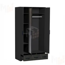 Шкаф для одежды и белья Айрис 444 Антрацит/Креатель