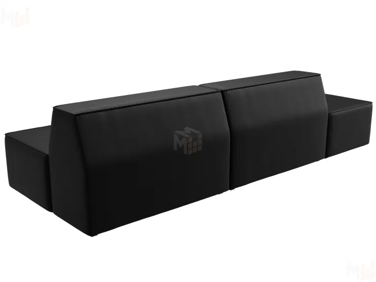 Диван прямой модульный Монс Модерн левый ( GRIFON 18 черный )