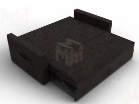 Диван прямой Лига-104 (160) ( BRUT 17 коричневый )