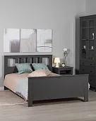 2.08.04.060.4 САГА кровать двойная 140х200 серая