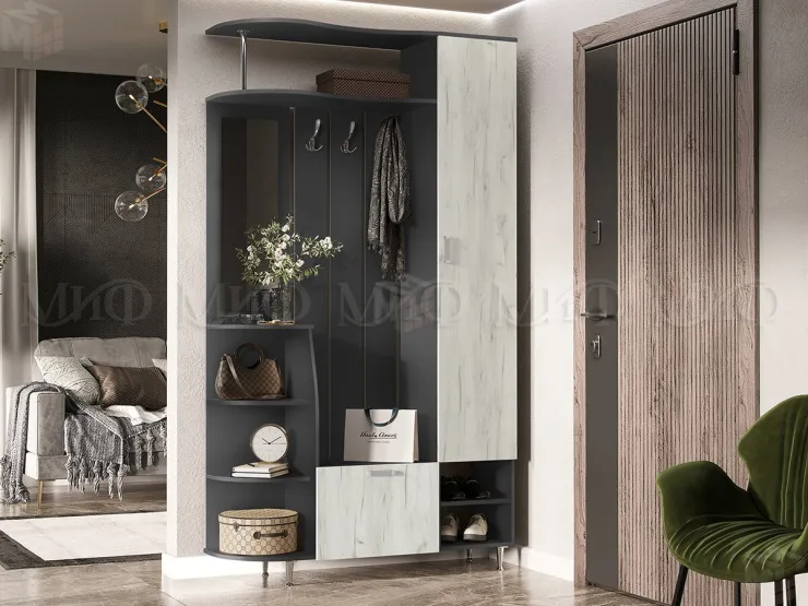 Прихожая Лика-2 (графит/крафт белый)