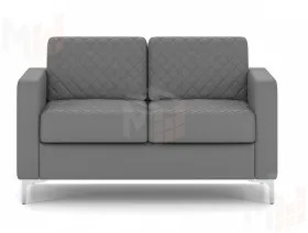 Двухместный офисный диван CHAIRMAN АКТИВ серый