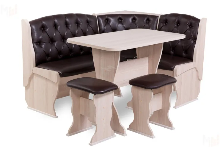 Кухонный уголок Орхидея Люкс (ясень/Барнео Умбер)